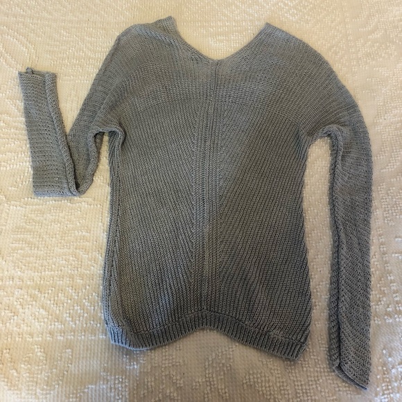 Vince Knit Pullover Top Small Linen V-Neck Sweater - Picture 5 of 7